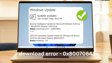 download error - 0x80070643